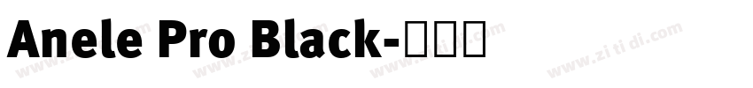 Anele Pro Black字体转换